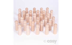 Houten poppetjes (30 stuks)