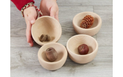 Kommen van hout (4 stuks)