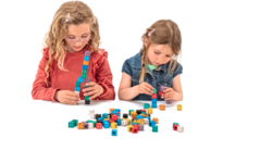 Kubussen interlocking in 10 kleuren (100 stuks)