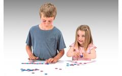 Fiches dubblzijdig rood/blauw (50 stuks)
