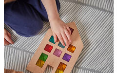 Regenboog Edelstenen Gebouwen - Set van 36
