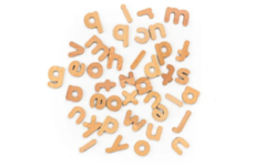 Magnetische houten letters