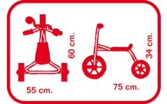 Rabo 7026 driewieler midi