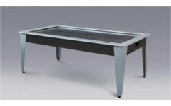 Bilijardai Dino Airhockey 7ft zwart RVS voorzien van 2 motoren