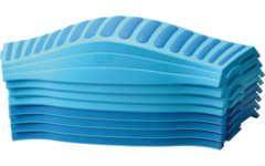 Loopbalken tactiel blauw 8 stuks