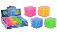 Kubus doolhof, 4 kleuren assorti, 1 stuk