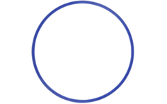 Hoepel | Ø 70 cm, blauw