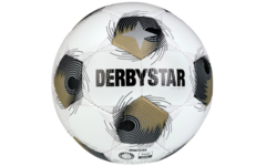 Voetbal | Derbystar® Soccer Brillant TT, maat 5, 2025, wit/zilver/goud
