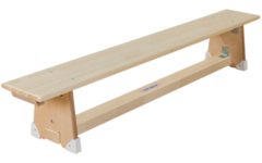 Turn-/gymnastiekbank, 200 cm, gemaakt van knoestvrij zachthout