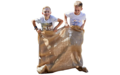 Springzak | Dubbele jute, 120 x 115 cm, naturel