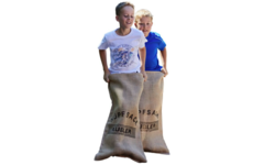Springzak | Jute springzak, Ø 50 x 80 cm, naturel kleur