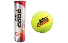 Tennisbal | Balls Unlimited ® CODE RED, bus met 4 ballen