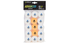 Tafeltennisbal | Joola® TT Advanced Training, wit (oranje), 12 + (3) verpakking