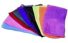Jongleerdoekjes, set van 10 stuks, 66 x 66 cm