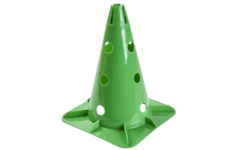 Pion met gaten, 30 cm hoog, groen