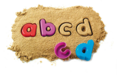 Zandvormpjes Kleine letters