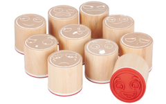 Stempels met 10 emoties
