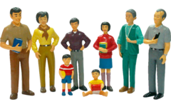 Familie Aziatisch