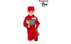 Verkleedkleding ECO Formule 1 Coureur, 4-7 jaar