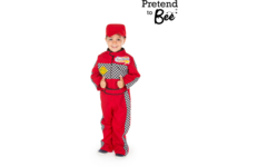 Verkleedkleding ECO Formule 1 Coureur, 4-7 jaar