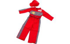 Verkleedkleding ECO Formule 1 Coureur, 4-7 jaar