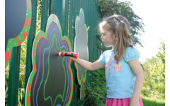 Krijtbord voor buiten bomen, set van 3 stuks