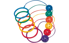 Bal aan de voet, set van 6 stuks