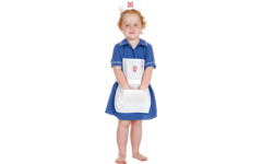 Verkleedkleding ECO verpleegster, 4-7 jaar