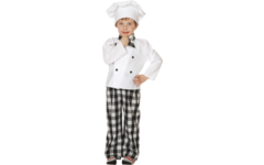 Verkleedkleding ECO kok, 4-7 jaar