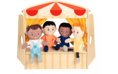 Handpoppen, set van 8