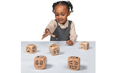 Dobbelstenen emoties, set van 5 stuks
