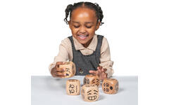 Dobbelstenen emoties, set van 5 stuks