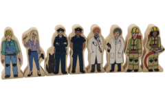 Multiculturele samenleving, 32 houten figuren