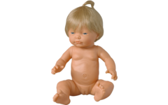 Pop meisje Europees met haar, 42 cm, Les Pluminis