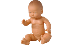 Pop jongen Europees zonder haar, 42 cm, Les Pluminis