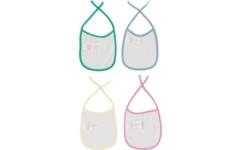 Poppenslabbetjes, 4 stuks