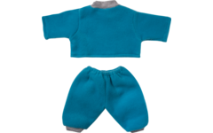 Poppenkleertjes blauw pakje, 45 cm