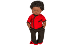 Poppenkledingset multi-cultureel voor poppen vanaf 38 cm