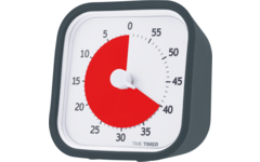 Time Timer Mod donkergrijs formaat 9 × 9 cm