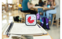 Time Timer Mod donkergrijs formaat 9 × 9 cm