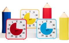 Time Timer® Primary Colour Collection, geel, rood, blauw