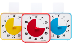Time Timer® Primary Colour Collection, geel, rood, blauw