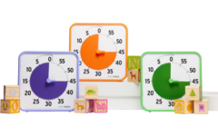 Time Timer® Secondary Colour Collection, oranje, paars, groen