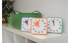 Time Timer® Secondary Colour Collection, oranje, paars, groen