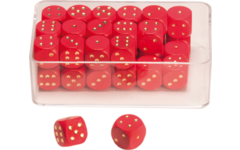 Dobbelstenen stippen rood