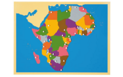 Inlegkaart Afrika