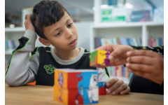 Blokkenpuzzel, robots