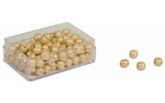 Gouden kralen los glas 100 stuks