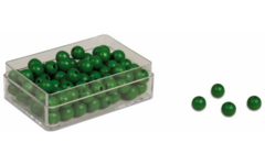 Deelmateriaal kralen groen 100 stuks