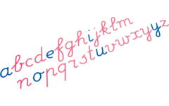Grote letterdoos letters schrijf- schrift